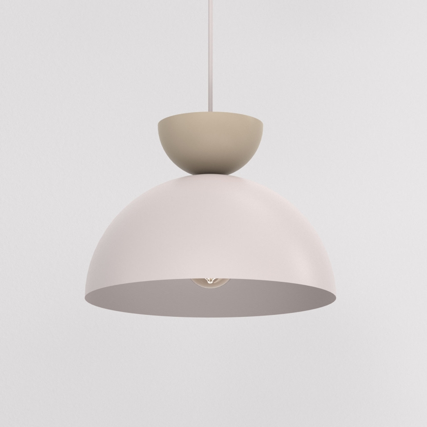 Κρεμαστό φωτιστικό με καλώδιο NEVIS 1xE27/15W/230V Ø 29 cm εκρού