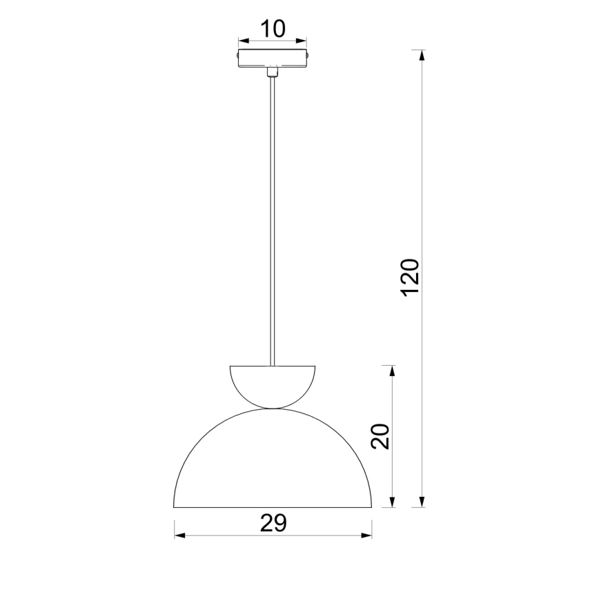 Κρεμαστό φωτιστικό με καλώδιο NEVIS 1xE27/15W/230V Ø 29 cm εκρού