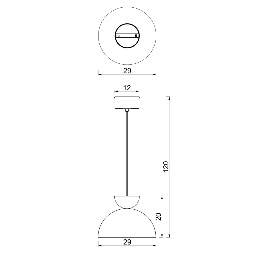 Κρεμαστό φωτιστικό με καλώδιο NEVIS 1xE27/15W/230V Ø 29 cm μπορντό