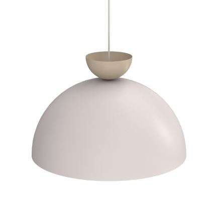 Κρεμαστό φωτιστικό με καλώδιο NEVIS 1xE27/15W/230V Ø 50 cm σε κρεμ απόχρωση