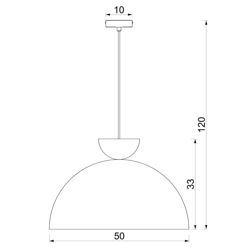 Κρεμαστό φωτιστικό με καλώδιο NEVIS 1xE27/15W/230V Ø 50 cm σε κρεμ απόχρωση