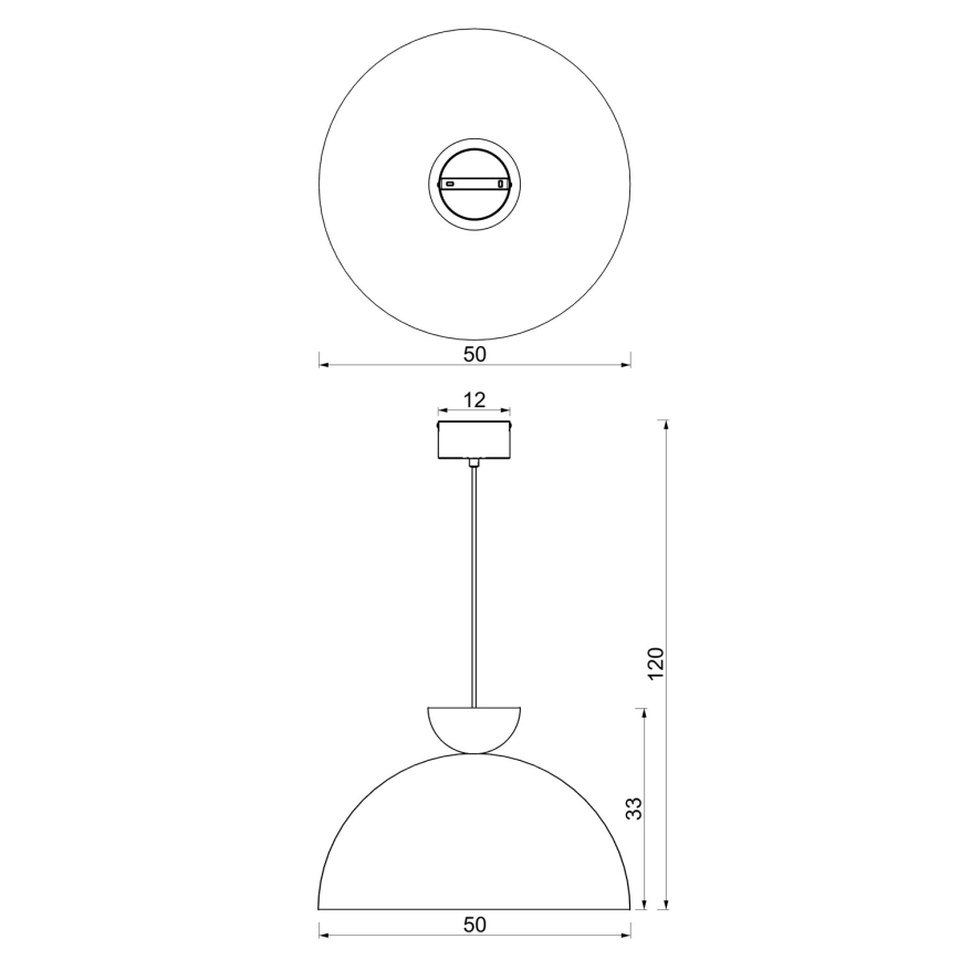 Κρεμαστό φωτιστικό με καλώδιο NEVIS 1xE27/15W/230V Ø 50 cm βουργουνδί