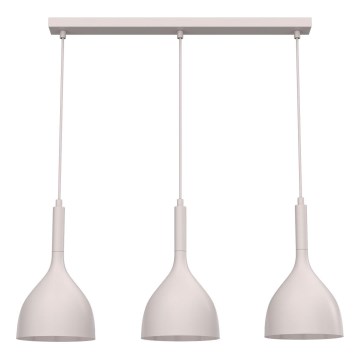 Κρεμαστό φωτιστικό με καλώδιο NOAK 3xE27/15W/230V εκρού