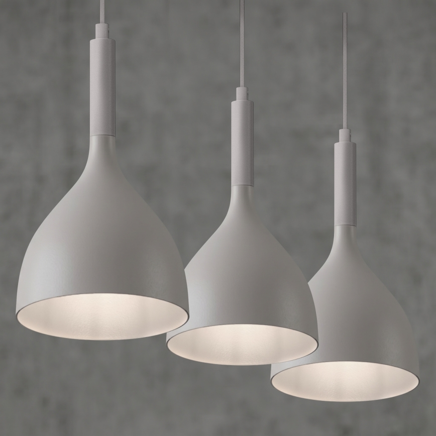 Κρεμαστό φωτιστικό με καλώδιο NOAK 3xE27/15W/230V εκρού