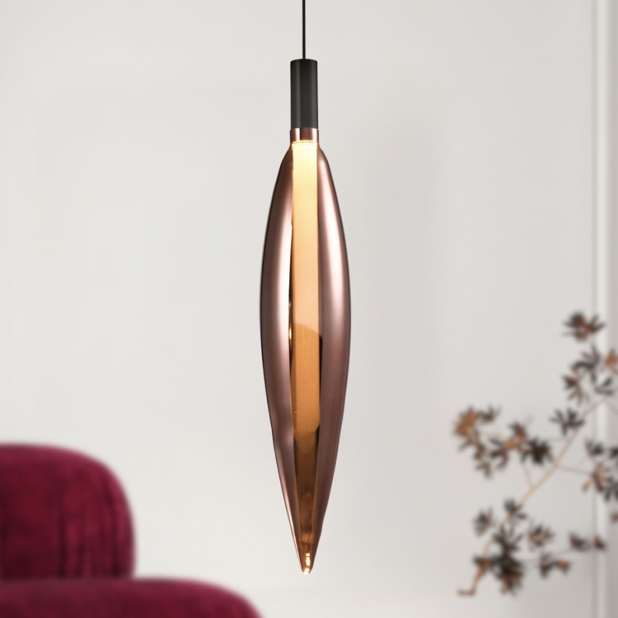Κρεμαστό φωτιστικό με καλώδιο NORDIC 1xG9/5W/230V μαύρο/χάλκινο