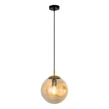 Κρεμαστό φωτιστικό με καλώδιο OSCAR 1xE27/40W/230V καπνιστό μπεζ