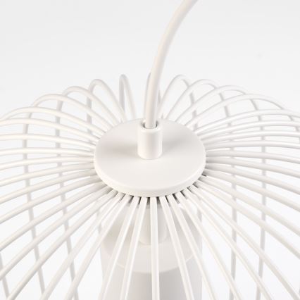 Κρεμαστό φωτιστικό με καλώδιο OVELLA 1xE27/15W/230V Ø 34 cm εκρού