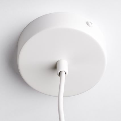 Κρεμαστό φωτιστικό με καλώδιο OVELLA 1xE27/15W/230V Ø 34 cm εκρού