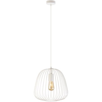 Κρεμαστό φωτιστικό με καλώδιο OVELLA 1xE27/15W/230V Ø 36 cm εκρού
