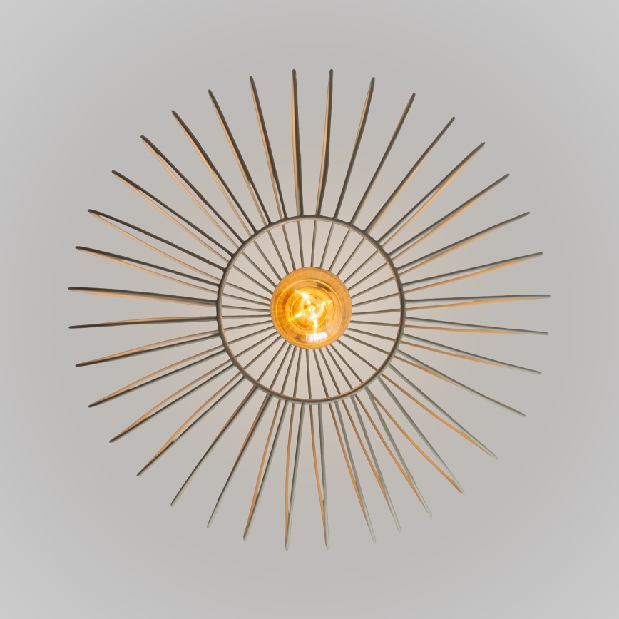 Κρεμαστό φωτιστικό με καλώδιο OVELLA 1xE27/15W/230V Ø 36 cm εκρού