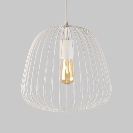 Κρεμαστό φωτιστικό με καλώδιο OVELLA 1xE27/15W/230V Ø 36 cm εκρού
