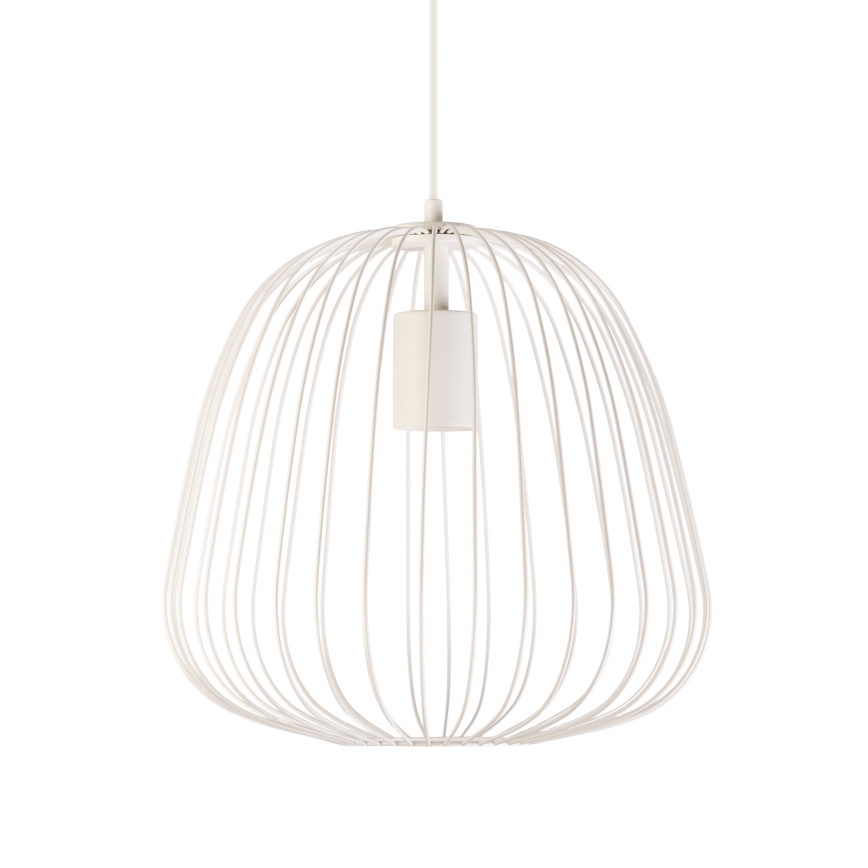 Κρεμαστό φωτιστικό με καλώδιο OVELLA 1xE27/15W/230V Ø 36 cm εκρού