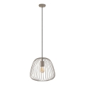 Κρεμαστό φωτιστικό με καλώδιο OVELLA, 1xE27/15W/230V, Ø 36 εκ., γκρι