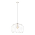 Κρεμαστό φωτιστικό με καλώδιο OVELLA 1xE27/15W/230V Ø 46 εκ., εκρού