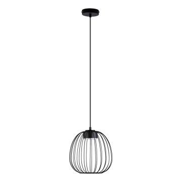 Κρεμαστό φωτιστικό με καλώδιο OVELLA 1xGX53/10W/230V Ø 25 εκ. μαύρο