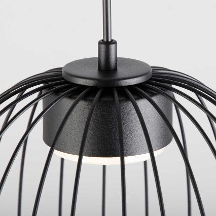 Κρεμαστό φωτιστικό με καλώδιο OVELLA 1xGX53/10W/230V Ø 25 εκ. μαύρο