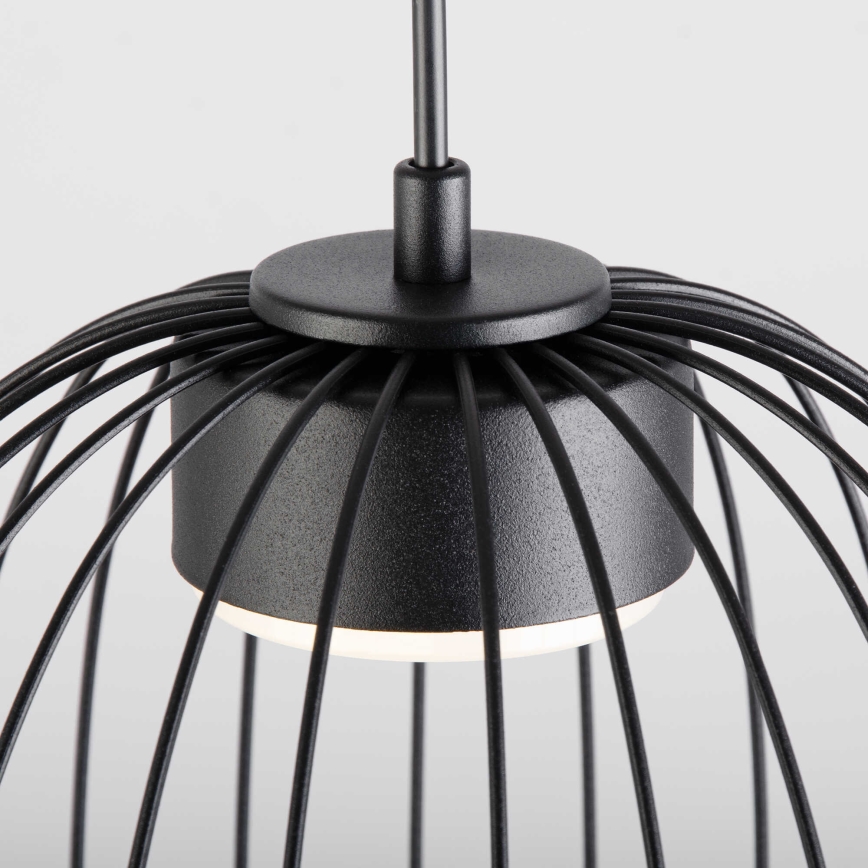 Κρεμαστό φωτιστικό με καλώδιο OVELLA 1xGX53/10W/230V Ø 25 εκ. μαύρο