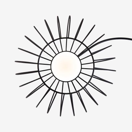 Κρεμαστό φωτιστικό με καλώδιο OVELLA 1xGX53/10W/230V Ø 25 εκ. μαύρο