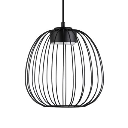 Κρεμαστό φωτιστικό με καλώδιο OVELLA 1xGX53/10W/230V Ø 25 εκ. μαύρο