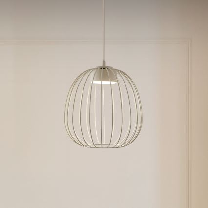 Κρεμαστό φωτιστικό με καλώδιο OVELLA 1xGX53/10W/230V, διάμ. 25 εκ., εκρού