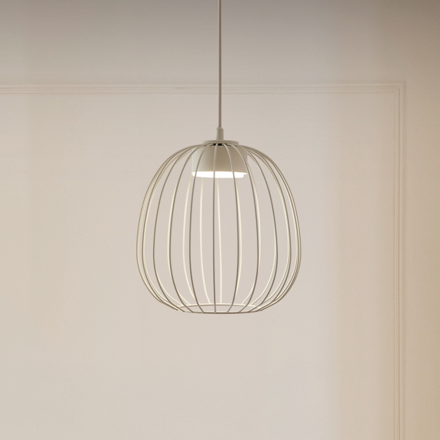 Κρεμαστό φωτιστικό με καλώδιο OVELLA 1xGX53/10W/230V, διάμ. 25 εκ., εκρού