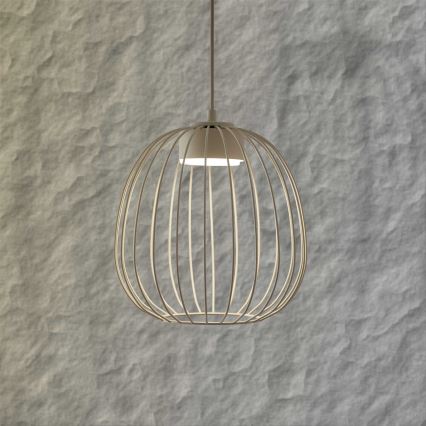 Κρεμαστό φωτιστικό με καλώδιο OVELLA 1xGX53/10W/230V, διάμ. 25 εκ., εκρού