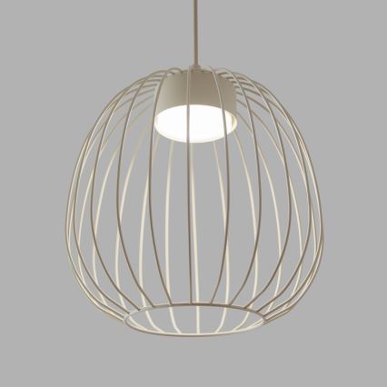 Κρεμαστό φωτιστικό με καλώδιο OVELLA 1xGX53/10W/230V, διάμ. 25 εκ., εκρού