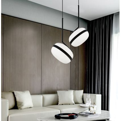 Κρεμαστό φωτιστικό με καλώδιο PALMA 1xE27/40W/230V, μαύρο