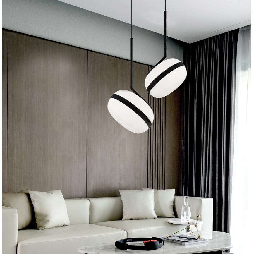 Κρεμαστό φωτιστικό με καλώδιο PALMA 1xE27/40W/230V, μαύρο