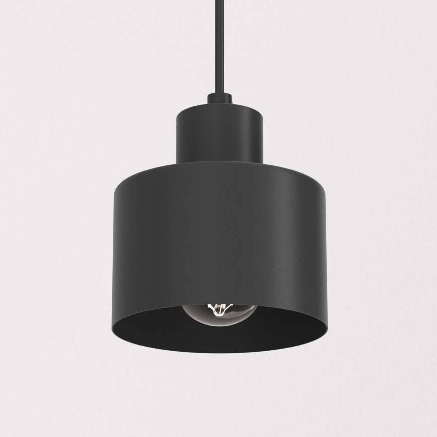 Κρεμαστό φωτιστικό με καλώδιο PARKLA 1xE27/15W/230V μαύρο