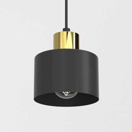 Κρεμαστό φωτιστικό με καλώδιο PARKLA 1xE27/15W/230V μαύρο