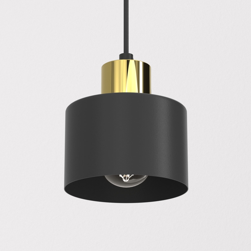 Κρεμαστό φωτιστικό με καλώδιο PARKLA 1xE27/15W/230V μαύρο