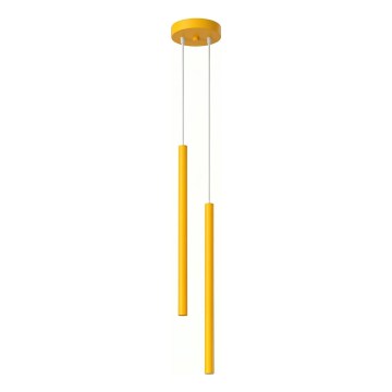 Κρεμαστό φωτιστικό με καλώδιο PASTELO 2xG9/8W/230V κίτρινο