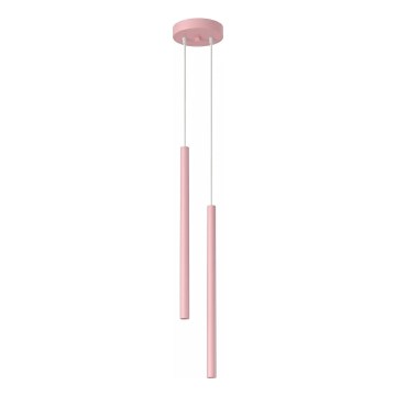 Κρεμαστό φωτιστικό με καλώδιο PASTELO 2xG9/8W/230V ροζ