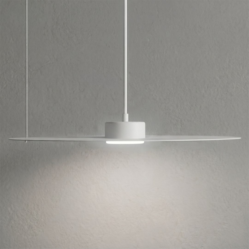 Κρεμαστό φωτιστικό με καλώδιο PIATTO 1xGX53/15W/230V Ø 45 cm λευκό