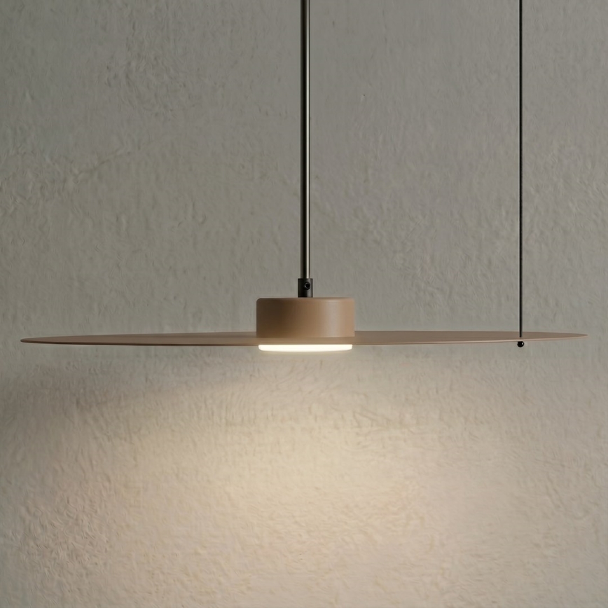 Κρεμαστό φωτιστικό με καλώδιο PIATTO 1xGX53/15W/230V Ø 45 εκ. μπεζ