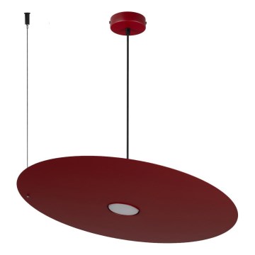Κρεμαστό φωτιστικό με καλώδιο PIATTO 1xGX53/15W/230V Ø 55 cm βυσσινί