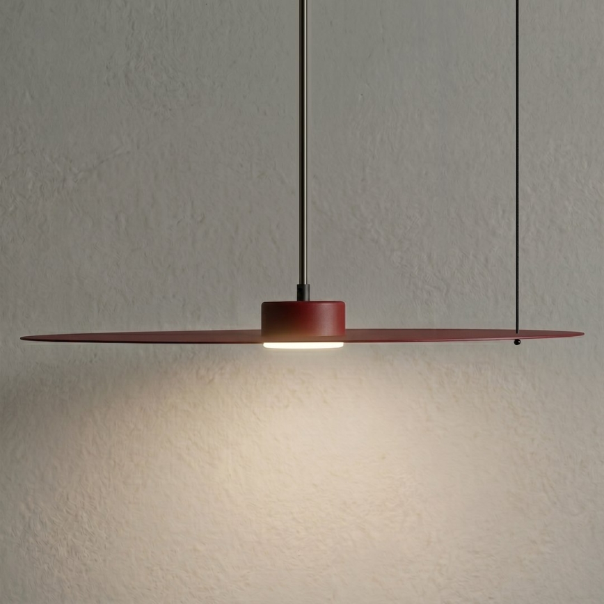 Κρεμαστό φωτιστικό με καλώδιο PIATTO 1xGX53/15W/230V Ø 55 cm βυσσινί