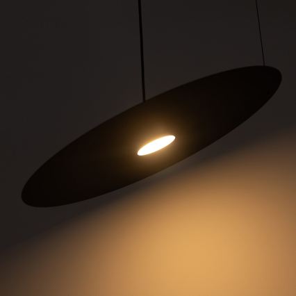 Κρεμαστό φωτιστικό με καλώδιο PIATTO 1xGX53/15W/230V Ø 55 cm μαύρο