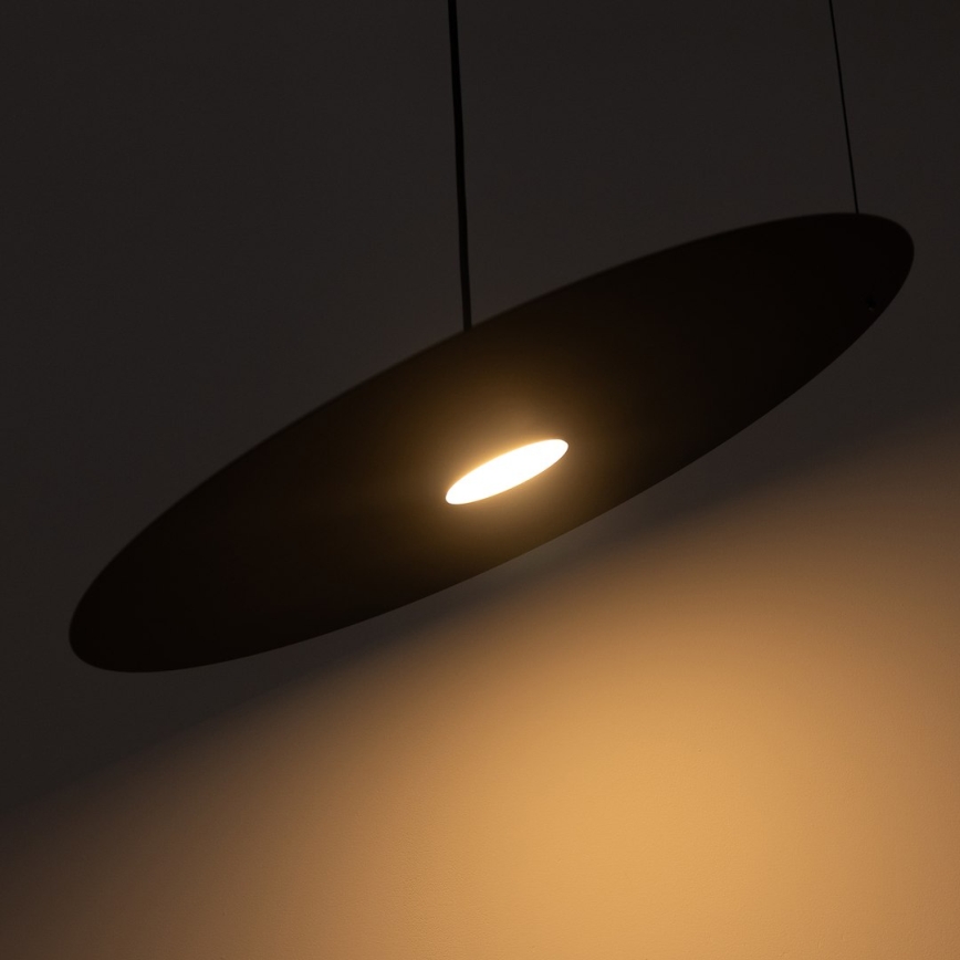Κρεμαστό φωτιστικό με καλώδιο PIATTO 1xGX53/15W/230V Ø 55 cm μαύρο
