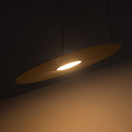Κρεμαστό φωτιστικό με καλώδιο PIATTO 1xGX53/15W/230V διάμ. 35 cm λευκό