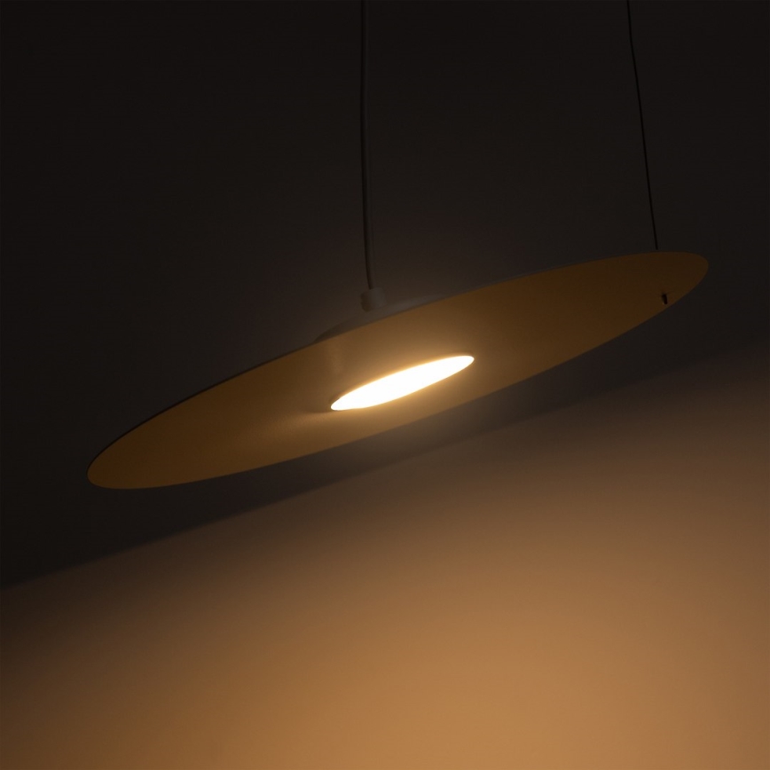 Κρεμαστό φωτιστικό με καλώδιο PIATTO 1xGX53/15W/230V διάμ. 35 cm λευκό