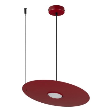 Κρεμαστό φωτιστικό με καλώδιο PIATTO 1xGX53/15W/230V διάμ. 35 cm μπορντό