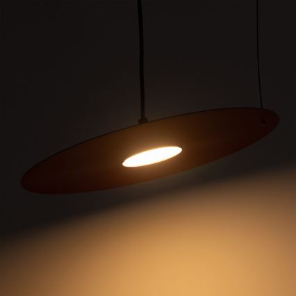 Κρεμαστό φωτιστικό με καλώδιο PIATTO 1xGX53/15W/230V διάμ. 35 cm μπορντό