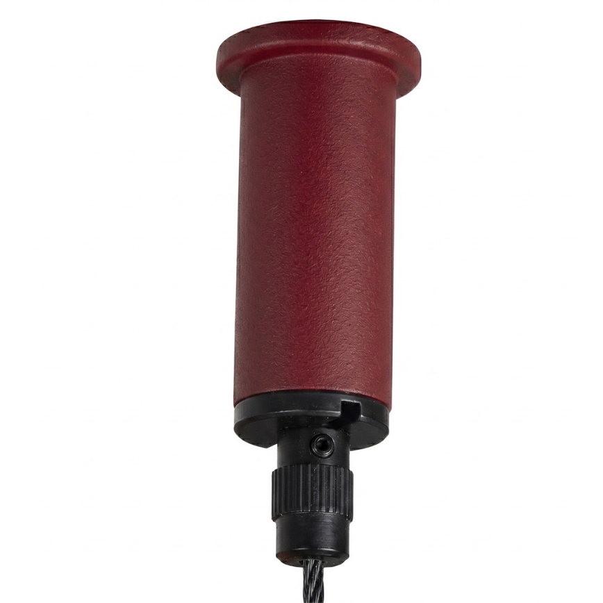 Κρεμαστό φωτιστικό με καλώδιο PIATTO 1xGX53/15W/230V διάμ. 35 cm μπορντό