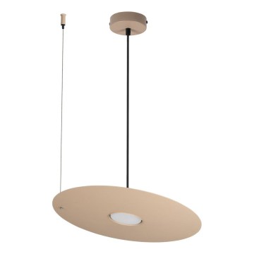 Κρεμαστό φωτιστικό με καλώδιο PIATTO 1xGX53/15W/230V διάμ. 35 εκ. μπεζ