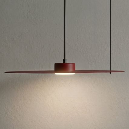 Κρεμαστό φωτιστικό με καλώδιο PIATTO 1xGX53/15W/230V διάμ. 45 cm βυσσινί