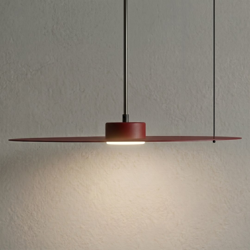 Κρεμαστό φωτιστικό με καλώδιο PIATTO 1xGX53/15W/230V διάμ. 45 cm βυσσινί