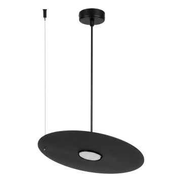 Κρεμαστό φωτιστικό με καλώδιο PIATTO 1xGX53/15W/230V, διάμετρος 35 cm, μαύρο