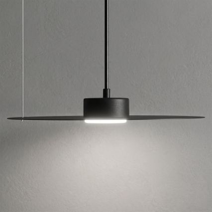Κρεμαστό φωτιστικό με καλώδιο PIATTO 1xGX53/15W/230V, διάμετρος 35 cm, μαύρο
